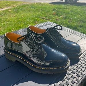 Like New Dr. Martens 1461 Black Patent Leather Oxfords